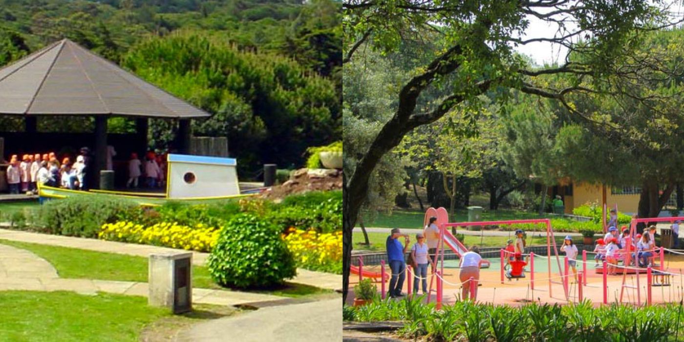 parcs avec jeux pour les enfants à Monsanto à lisbonne